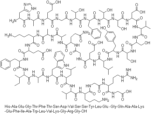structure of CAS# 106612-94-6, Human GLP-1 (7-37)