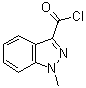 structure of CAS# 106649-02-9, 1-Methyl-1H-indazole-3-carbonyl chloride