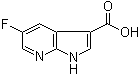 structure of CAS# 1067193-34-3, 5-氟-1H-吡咯并[2,3-b]吡啶-3-羧酸