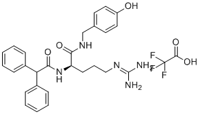 CAS # 1068148-47-9, BIBP 3226 trifluoroacetate, (2R)-5-(diaminomethylideneamino)-2-[(2,2-diphenylacetyl)amino]-N-[(4-hydroxyphenyl)methyl]pentanamide,2,2,2-trifluoroacetic acid