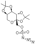 CAS 登录号：106881-35-0, 2,3:4,5-二-O-(1-甲基亚乙基)-beta-D-吡喃果糖 1-叠氮基硫酸酯