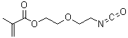 CAS 登录号：107023-60-9, 2-(2-异氰酸乙氧基)乙基甲基丙烯酸酯