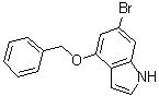 structure of CAS# 1070503-92-2, 6-溴-4-苄氧基-1H-吲哚