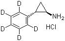 CAS # 107077-98-5, trans-2-(Phenyl-D5)cyclopropylamine hydrochloride