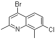 structure of CAS# 1070879-69-4, 4-溴-7-氯-2,8-二甲基喹啉
