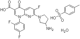 structure of CAS# 107097-79-0, 甲苯磺酸妥舒沙星