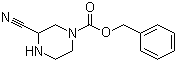 structure of CAS# 1071827-03-6, 3-氰基-1-哌嗪甲酸苯甲酯