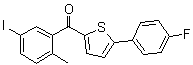 structure of CAS# 1071929-08-2, 2-(5-碘-2-甲基苯甲酰基)-5-(4-氟苯基)噻吩