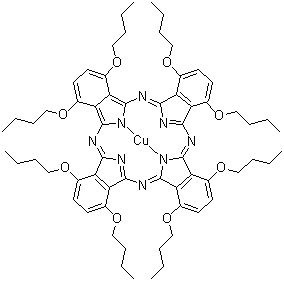 CAS # 107227-88-3, Copper(II) 1,4,8,11,15,18,22,25-octabutoxy-29H,31H-phthalocyanine
