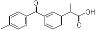 structure of CAS# 107257-20-5, alpha-甲基-3-(4-甲基苯甲酰基)苯乙酸