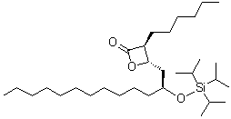 CAS # 1072902-84-1, (3S,4S)-3-Hexyl-4-[(2S)-2-[[tris(1-methylethyl)silyl]oxy]tridecyl]-2-oxetanone