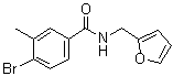 structure of CAS# 1072944-32-1, 4-溴-N-(2-呋喃基甲基)-3-甲基苯甲酰胺