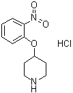 structure of CAS# 1072944-49-0, 4-(2-硝基苯氧基)哌啶盐酸盐