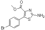 structure of CAS# 1072944-52-5, 2-氨基-5-(4-溴苯基)-4-噻唑羧酸甲酯