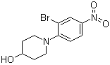 structure of CAS# 1072944-61-6, 1-(2-溴-4-硝基苯基)-4-哌啶醇