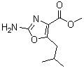 structure of CAS# 1072944-88-7, 2-氨基-5-(2-甲基丙基)-4-恶唑羧酸甲酯
