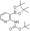 structure of CAS# 1072944-99-0, 2-(N-Boc-amino)pyridine-3-boronic acid pinacol ester