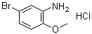 structure of CAS# 1072945-54-0, 5-溴-2-甲氧基苯胺盐酸盐