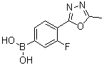 CAS # 1072945-71-1, [3-Fluoro-4-(5-methyl-1,3,4-oxadiazol-2-yl)phenyl]boronic acid