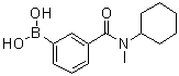 structure of CAS# 1072945-73-3, [3-[环己基(甲基)氨基甲酰基]苯基]硼酸