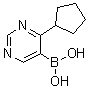 (4-Cyclopentyl-5-pyrimidinyl)boronic acid molecular structure (CAS 1072945-80-2)