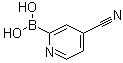 structure of CAS# 1072946-01-0, 4-氰基吡啶-2-基硼酸