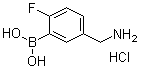 structure of CAS# 1072946-46-3, 5-(氨基甲基)-2-氟苯硼酸盐酸盐