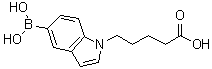 structure of CAS# 1072946-60-1, 5-硼酸基-1H-吲哚-1-戊酸