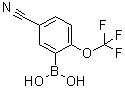 structure of CAS# 1072946-64-5, [5-氰基-2-(三氟甲氧基)苯基]硼酸