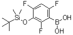 structure of CAS# 1072946-65-6, [3-[[(叔丁基)二甲基硅烷基]氧基]-2,4,6-三氟苯基]硼酸