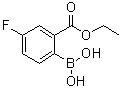 structure of CAS# 1072951-40-6, 2-硼酸基-5-氟苯甲酸乙酯
