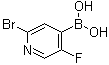 structure of CAS# 1072951-43-9, (2-溴-5-氟吡啶-4-基)硼酸