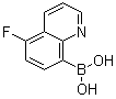 structure of CAS# 1072951-45-1, (5-氟-8-喹啉基)硼酸