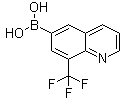 structure of CAS# 1072951-47-3, [8-(Trifluoromethyl)-6-quinolinyl]boronic acid