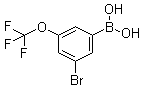 structure of CAS# 1072951-48-4, [3-溴-5-(三氟甲氧基)苯基]硼酸