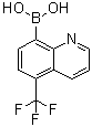structure of CAS# 1072951-55-3, [5-(三氟甲基)-8-喹啉基]硼酸