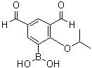 structure of CAS# 1072951-68-8, [3,5-二甲酰基-2-(异丙氧基)苯基]硼酸