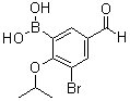 structure of CAS# 1072951-86-0, [3-溴-5-甲酰基-2-(异丙氧基)苯基]硼酸
