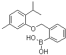 structure of CAS# 1072951-87-1, [2-[[5-甲基-2-(异丙基)苯氧基]甲基]苯基]硼酸