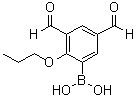 structure of CAS# 1072951-92-8, (3,5-二甲酰基-2-丙氧基苯基)硼酸
