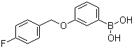 structure of CAS# 1072952-03-4, [3-[(4-氟苯基)甲氧基]苯基]硼酸