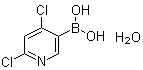 structure of CAS# 1072952-26-1, (4,6-二氯-3-吡啶基)硼酸水合物