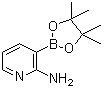 structure of CAS# 1073354-97-8, 2-氨基吡啶-3-硼酸频哪醇酯