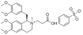 structure of CAS# 1075727-06-8, Atracurium cis-Quaternary Acid