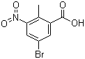 structure of CAS# 107650-20-4, 5-溴-2-甲基-3-硝基苯甲酸