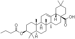 CAS # 107660-10-6, 3-beta-Hydroxy-olean-12-en-28-oic acid butyrate