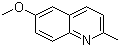 structure of CAS# 1078-28-0, 6-Methoxyquinaldine