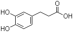 CAS # 1078-61-1, 3,4-Dihydroxybenzenepropanoic acid, 3,4-Dihydroxyhydrocinnamic acid, 3,4-Dihydroxy-beta-phenylpropionic acid, 3,4-Dihydroxybenzenepropionic acid, 3,4-Dihydroxydihydrocinnamic acid, 3,4-Dihydroxyphenylpropionic acid