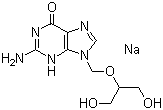 structure of CAS# 107910-75-8, Ganciclovir sodium