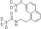 CAS # 1079389-42-6, N-[2-[7-(Methoxy-d<sub>3</sub>)-1-naphthalenyl]ethyl]acetamide-2,2,2-d<sub>3</sub>